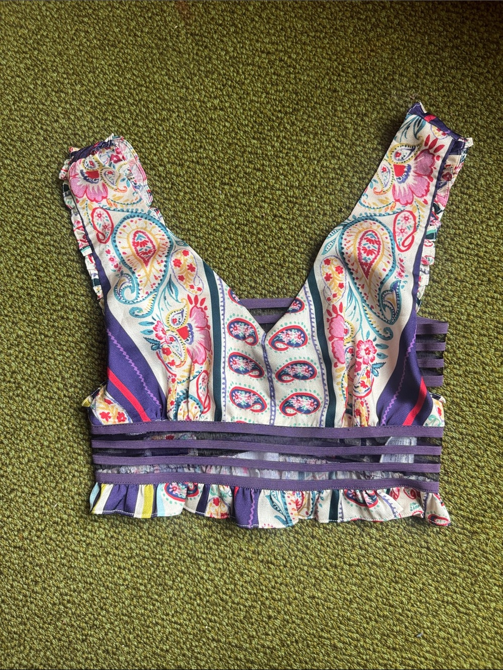 L’Atiste SZ S Whimsical Crop Top Multicolor